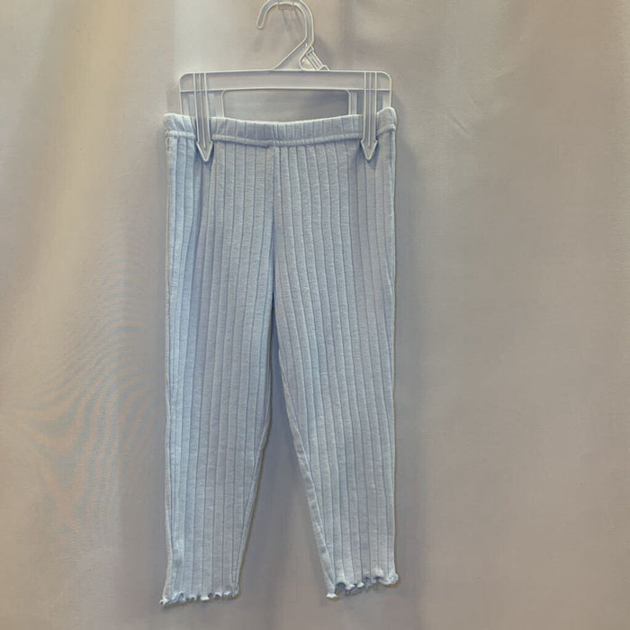 Pants: Ribbed Ruffle Ankle