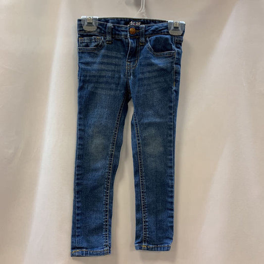Pants: Skinny Leg Medium Wash Jeans