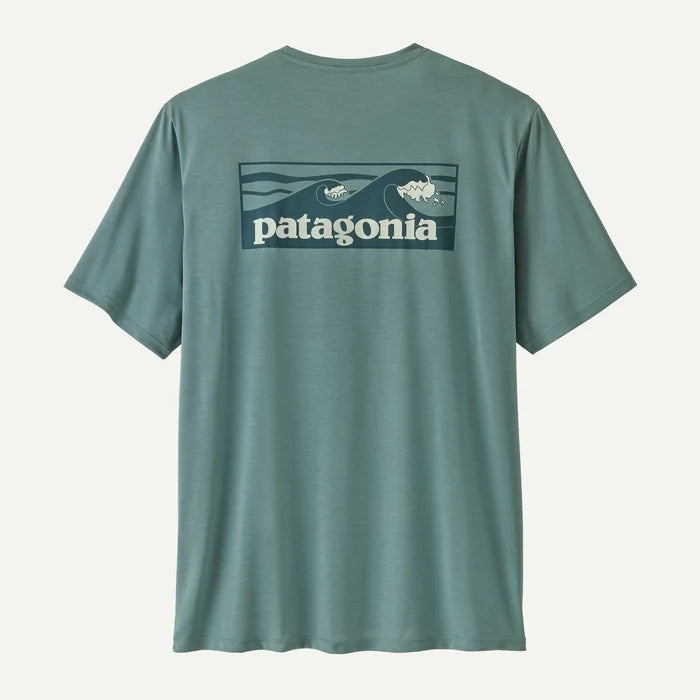 Patagonia Men's Capilene Cool Daily Shirt - Boardshort Logo Apparel Patagonia Blue Sage/Light Blue Sage X-Dye-BSLX Small
