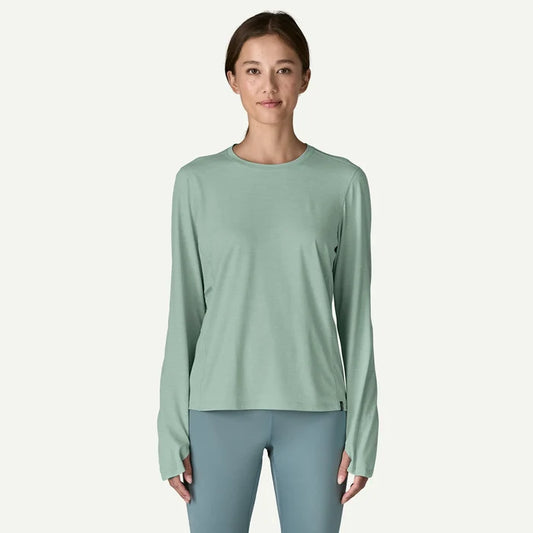 Patagonia Women's Long-Sleeved Capilene Cool Sun Shirt Apparel Patagonia Thermal Blue/Thin Ice X-Dye-TBIX XSmall
