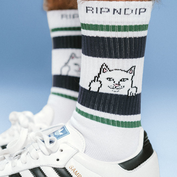 RIPNDIP Peeking Nermal Socks (Green / Slate)