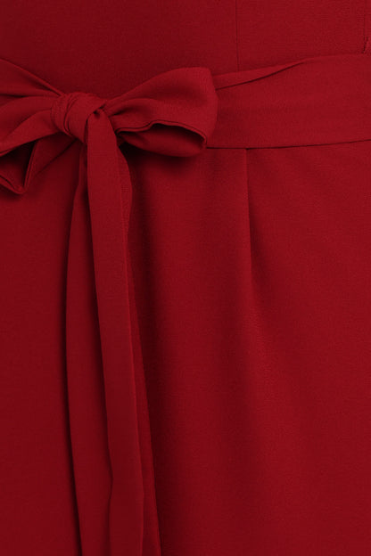 Leyton Jumpsuit - Deep Red