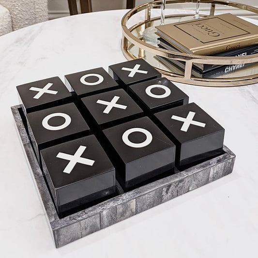 Rae Black & Grey Noughts & Crosses Set Accessories