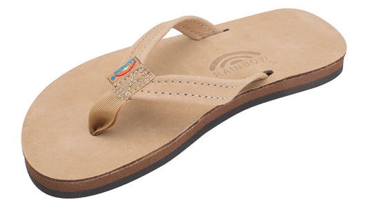 Rainbow Kids' Premier Leather 1/2" Narrow Strap Sandal Footwear Rainbow Sandals Sierra Brown 13/1