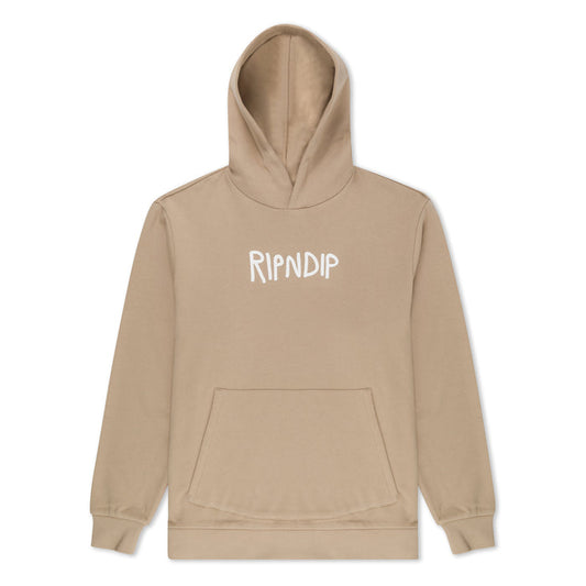 RIPNDIP Ripndip Rubber Logo Hoodie (Sand)