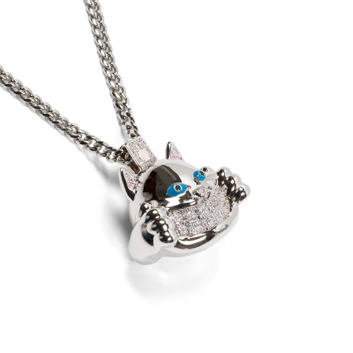 RIPNDIP Ripndip x King Ice Nermal Necklace (Silver)