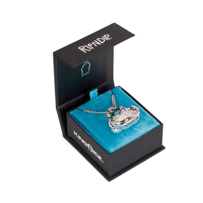 RIPNDIP Ripndip x King Ice Nermal Necklace (Silver)