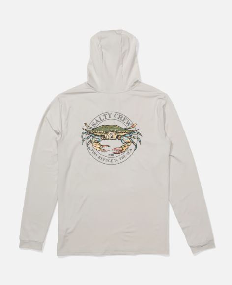 Salty Crew Men's Jimmy Hooded Sunshirt Apparel Salty Crew Athletic Heather Small