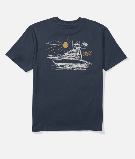 Salty Crew Men's On Board Classic Tee Apparel Salty Crew Navy Small