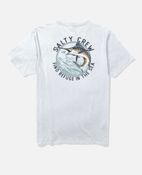 Salty Crew Men's Schooled Crew Tee Apparel Salty Crew White Small
