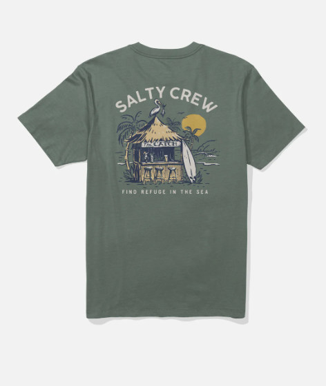 Salty Crew Men's The Catch Crew Tee Apparel Salty Crew Laurel Wreath Small