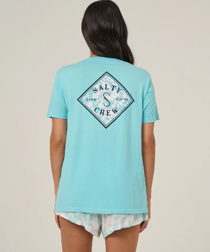 Salty Crew Women's Tippet Boyfriend Tee Apparel Salty Crew Aquamarine XSmall