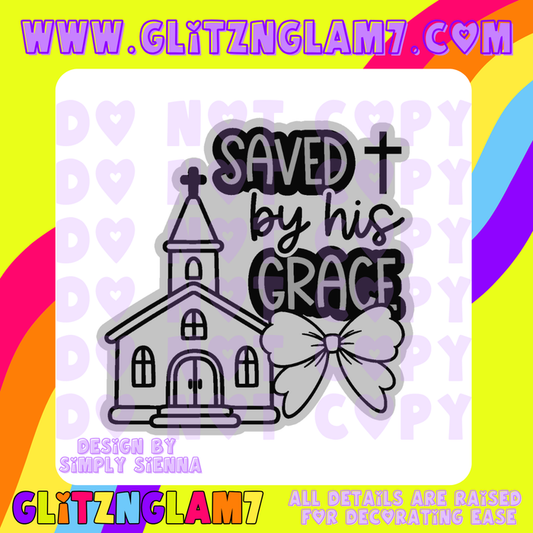 Saved By His Grace Silicone Mold