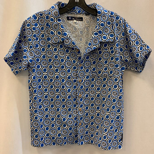 Shirt: Short Sleeve Retro Collar Button