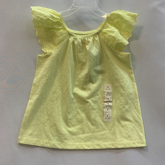 Shirt Short Sleeved Embroidery Lace