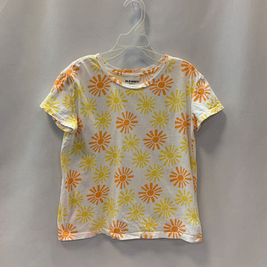 Shirt: Sun's Print Short Sleeve