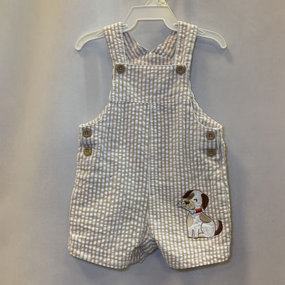 Shorts: Overalls Striped Dog