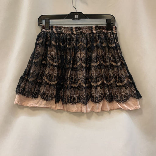 Skirt: Mini Black Lace Layered