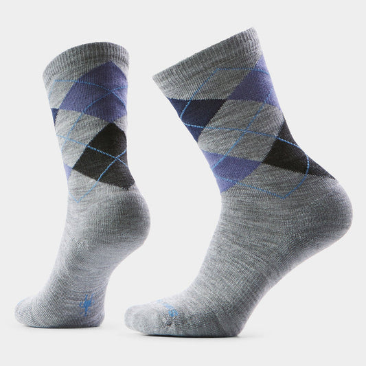 Smartwool Everyday Diamond Jim Argyle Crew Socks Apparel Smartwool Light Gray-039 Medium