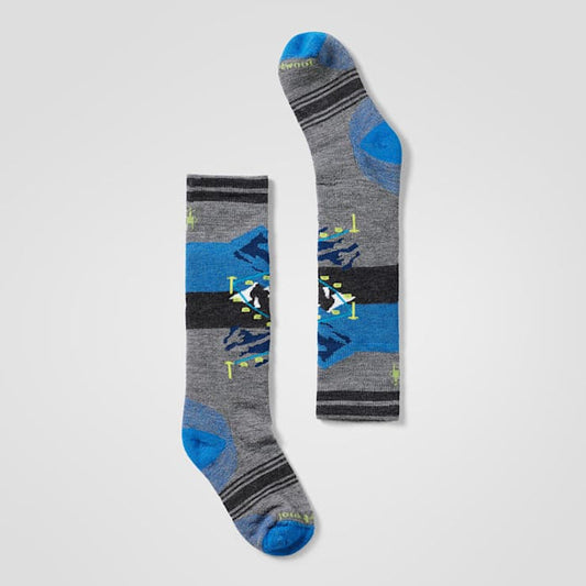 Smartwool Kids' Wintersport Gondola Over The Calf Socks Apparel Smartwool Medium Gray-052 Small