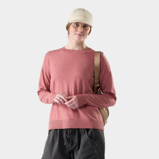 Smartwool Women's Edgewood Crew Sweater Apparel Smartwool Rosewood Heather-R07 XSmall