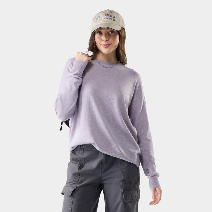 Smartwool Women's Edgewood Crew Sweater Apparel Smartwool Icy Lavender Heather-R29 XSmall
