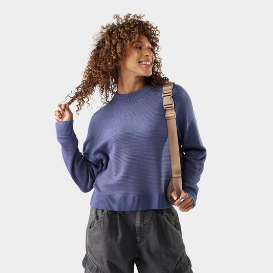 Smartwool Women's Summit Crew Sweater Apparel Smartwool Nightfall Blue-P43 XSmall