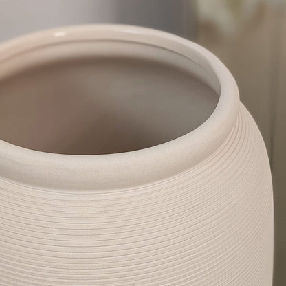 Solis Large Stone Ceramic Neutral Vase Accessories