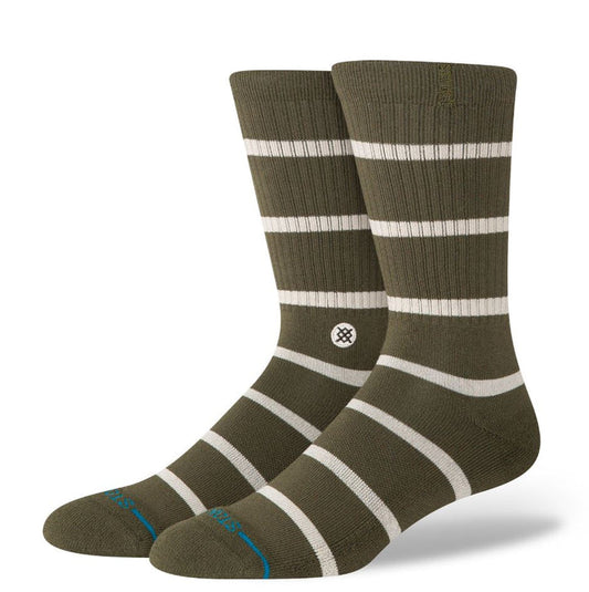 Stance Heritage Crew Socks Apparel Stance Olive Medium