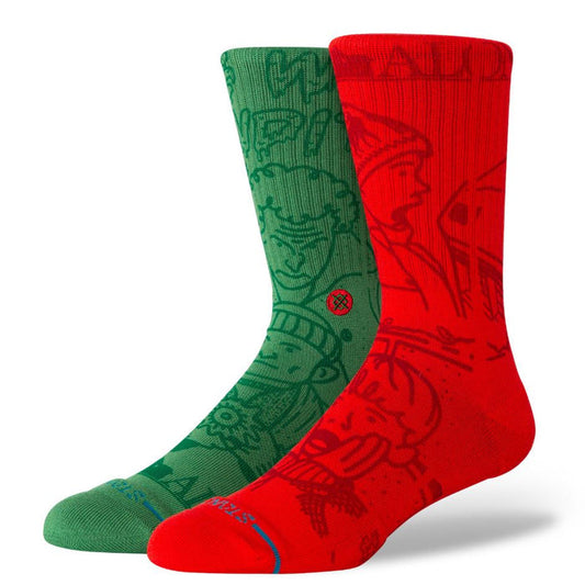Stance Home Alone Crew Socks Apparel Stance Multi Medium