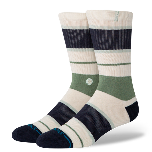 Stance Striped Delight Crew Sock Apparel Stance Canvas Medium