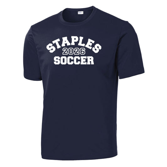 Staples Girls Soccer Practice Team Tee- REQUIRED Logowear Staples Girls Soccer Navy Ladies XS