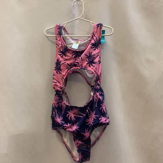 Swimsuit: Blue Palm trees