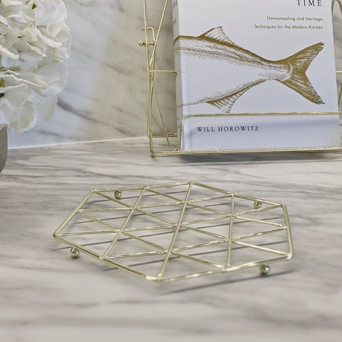 Sylvan Gold Geometric Trivet Kitchen