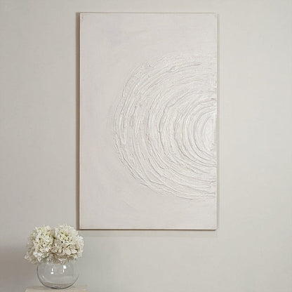 Tilly Cream Half Moon Textured Canvas Wall Art Accessories