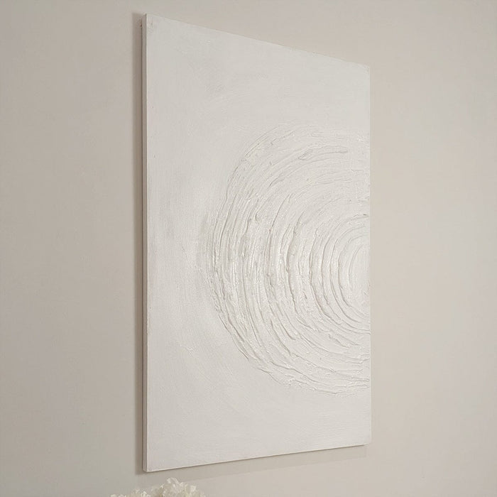 Tilly Cream Half Moon Textured Canvas Wall Art Accessories