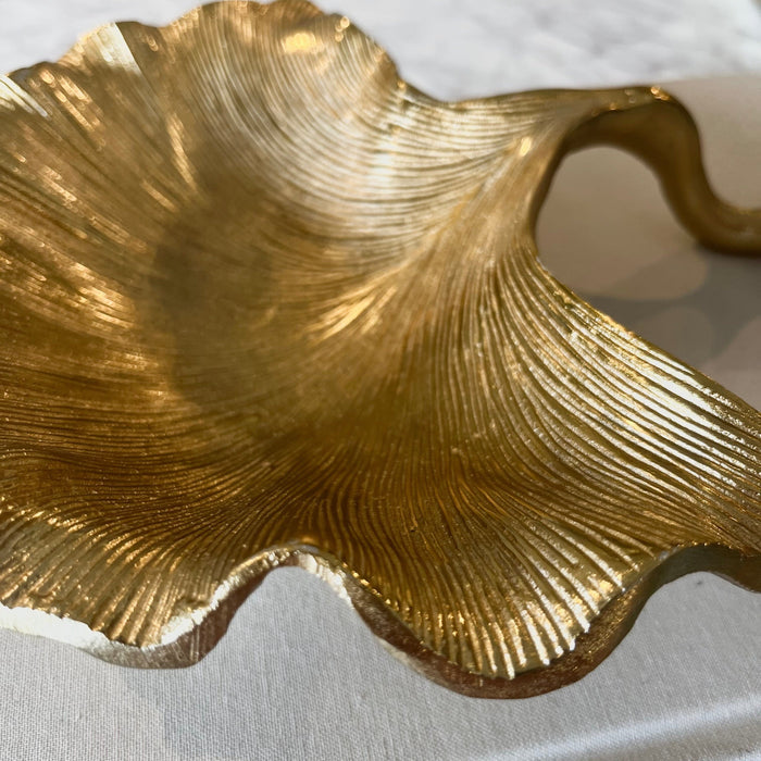 Torte Gold Decorative Gingko Leaf Dish Accessories