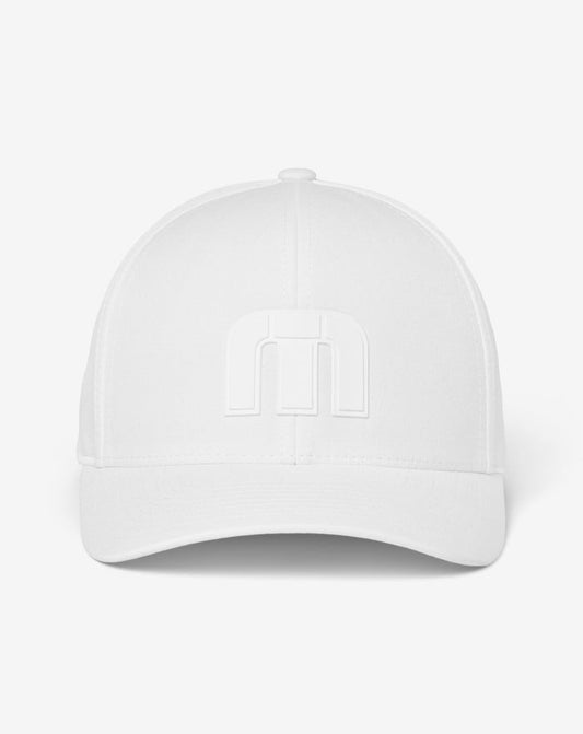 TravisMathew Bahamas Tech Snapback Hat Accessories TravisMathew White