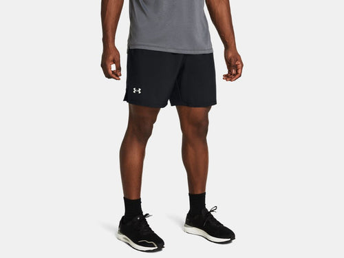 Under Armour Men's Launch Unlined 7" Shorts Apparel Under Armour Black/Reflective-001 Small