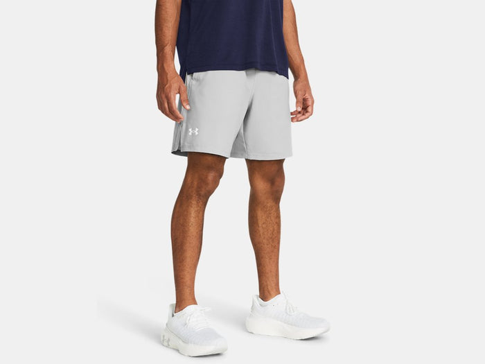 Under Armour Men's Launch Unlined 7" Shorts Apparel Under Armour Mod Gray/White-011 Small