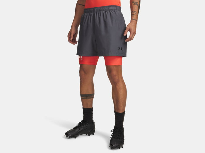 Under Armour Men's Tech Woven 5" Shorts Apparel Under Armour Castlerock/White-025 Small