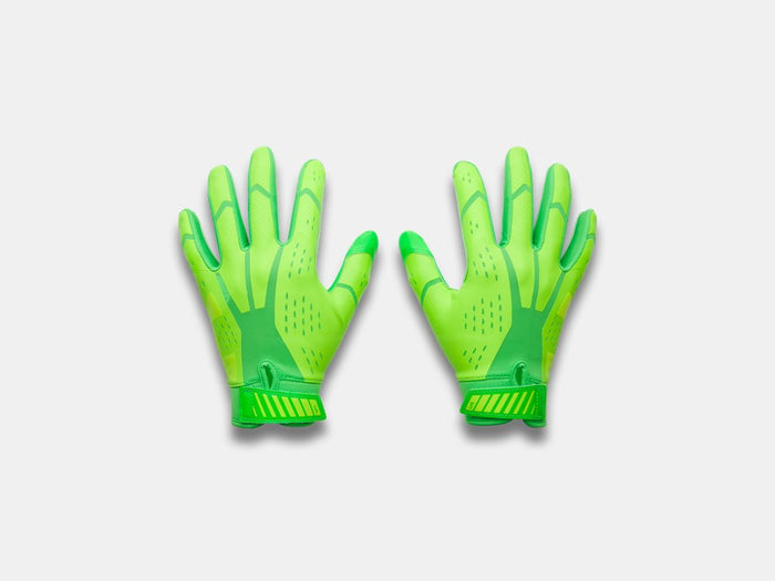 Under Armour Youth Blur Football Gloves Accessories Under Armour Green Energy/Hyper Green/High Vis Yellow-300 Youth Small