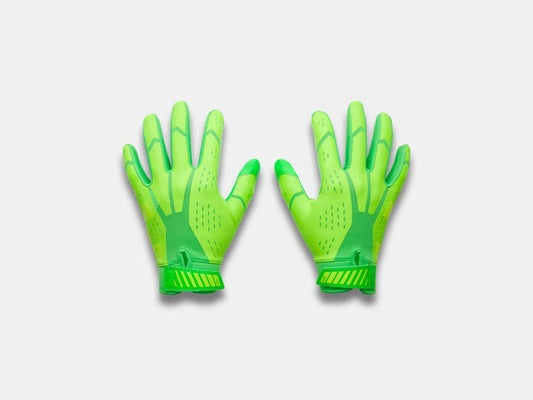 Under Armour Youth Blur Football Gloves Accessories Under Armour Green Energy/Hyper Green/High Vis Yellow-300 Youth Small