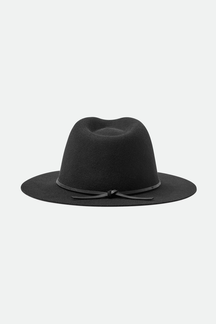 Wesley Packable Fedora - Black/Black