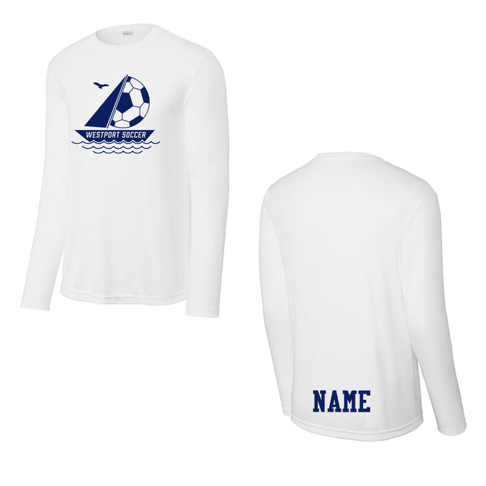 Westport Soccer Performance Long Sleeve Logowear REC SOCCER White Youth XS