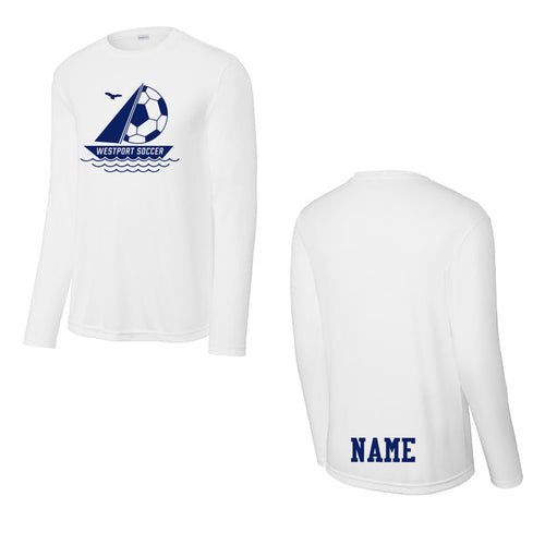Westport Soccer Performance Long Sleeve Logowear REC SOCCER White Youth XS