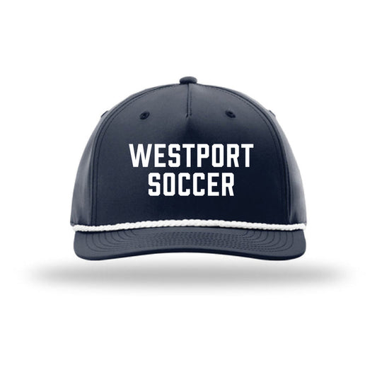 Westport Soccer Richardson 5-Panel Classic Rope Cap Logowear REC SOCCER Navy